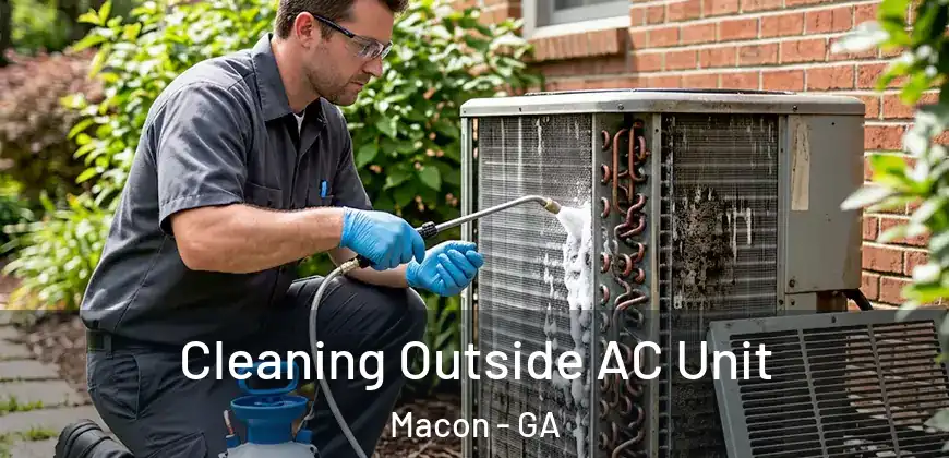 Cleaning Outside AC Unit Macon - GA